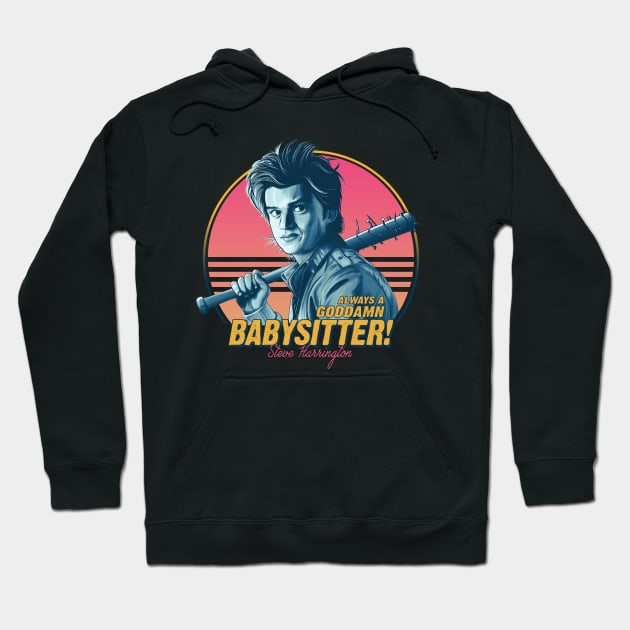 Steve Harrington Babysitter Stranger Things Hoodie by ActiveNerd